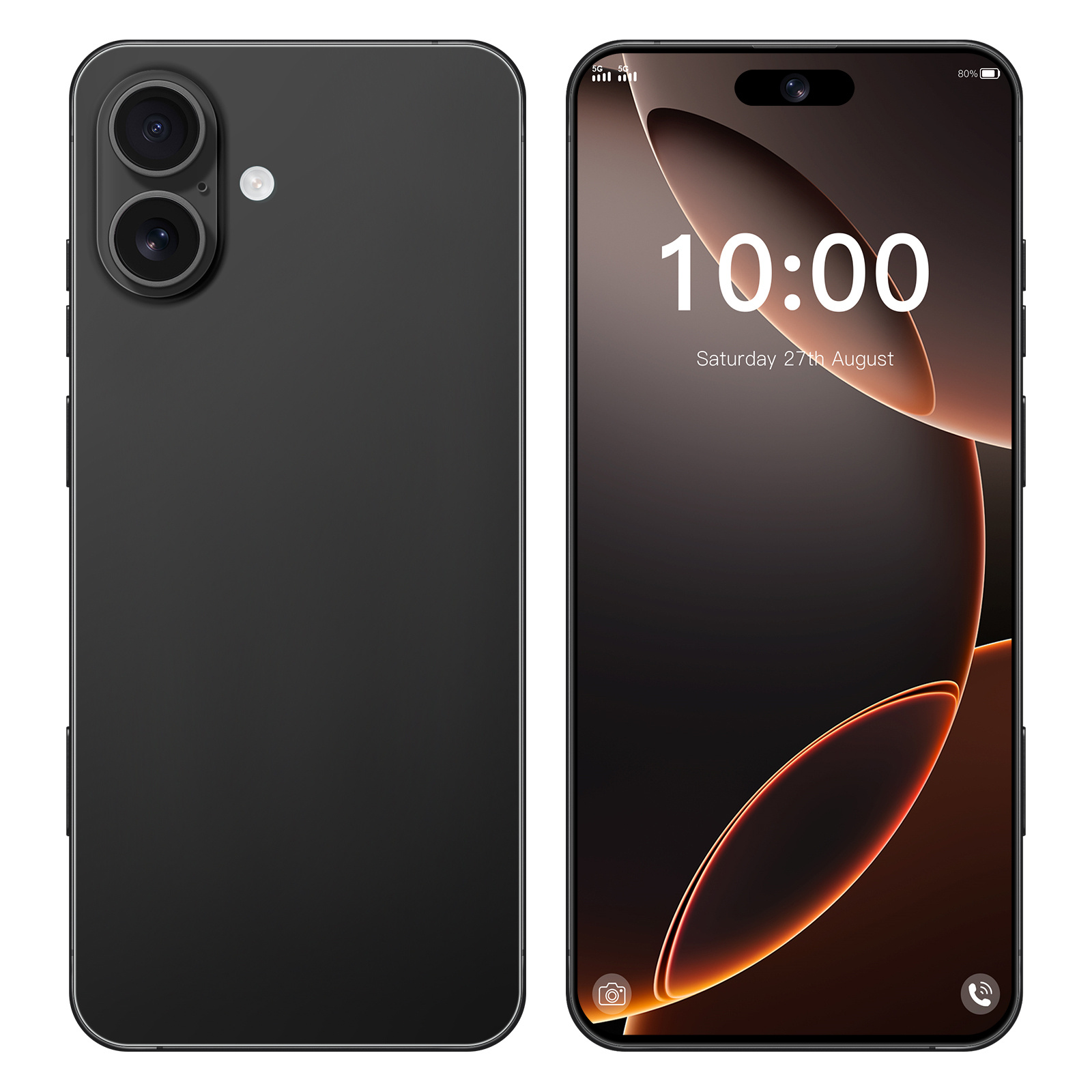 I16 Plus Mobile Phone 7.3-inch HD,Android 14 ,Snapdragon 8 Gen 3 CPU,16GB+1TB ,72MP+108MP Camera Pixels, 8000mAh Battery 5G Dual-Sim Card