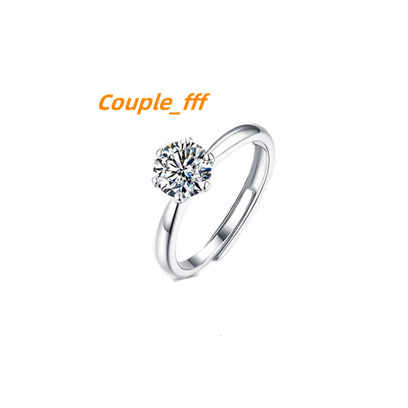 Moissanite Jewelry 925 Sterling Silver Moissanite Ring Round White Heart Vvs Diamond Engagement Moissanite Ring