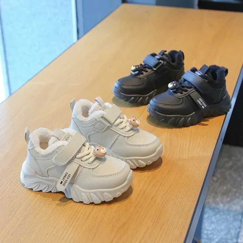 Winter Kid Casual Sneakers Boy Girl Running Sports Slip Resistant Toddler Baby Warm Cotton Shoes Fashion Children Footwear H260305