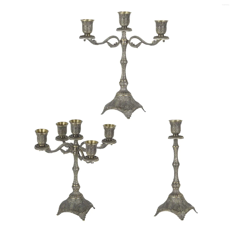 Candle Holders Tapered Holder Stand Candelabra Farmhouse Candlestick Candelabrum For Christmas Kitchen Wedding Valentine's Day H260310