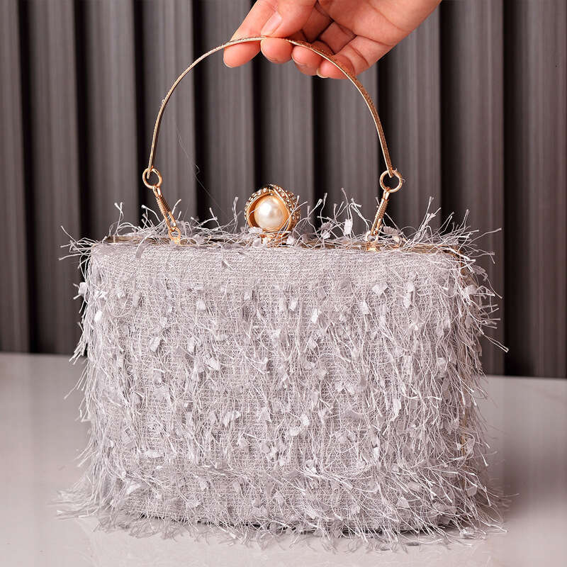 Dinner Bag New Fashion Tassel Evening Handheld Banquet Special Dress Handmade Bag Bags KQ