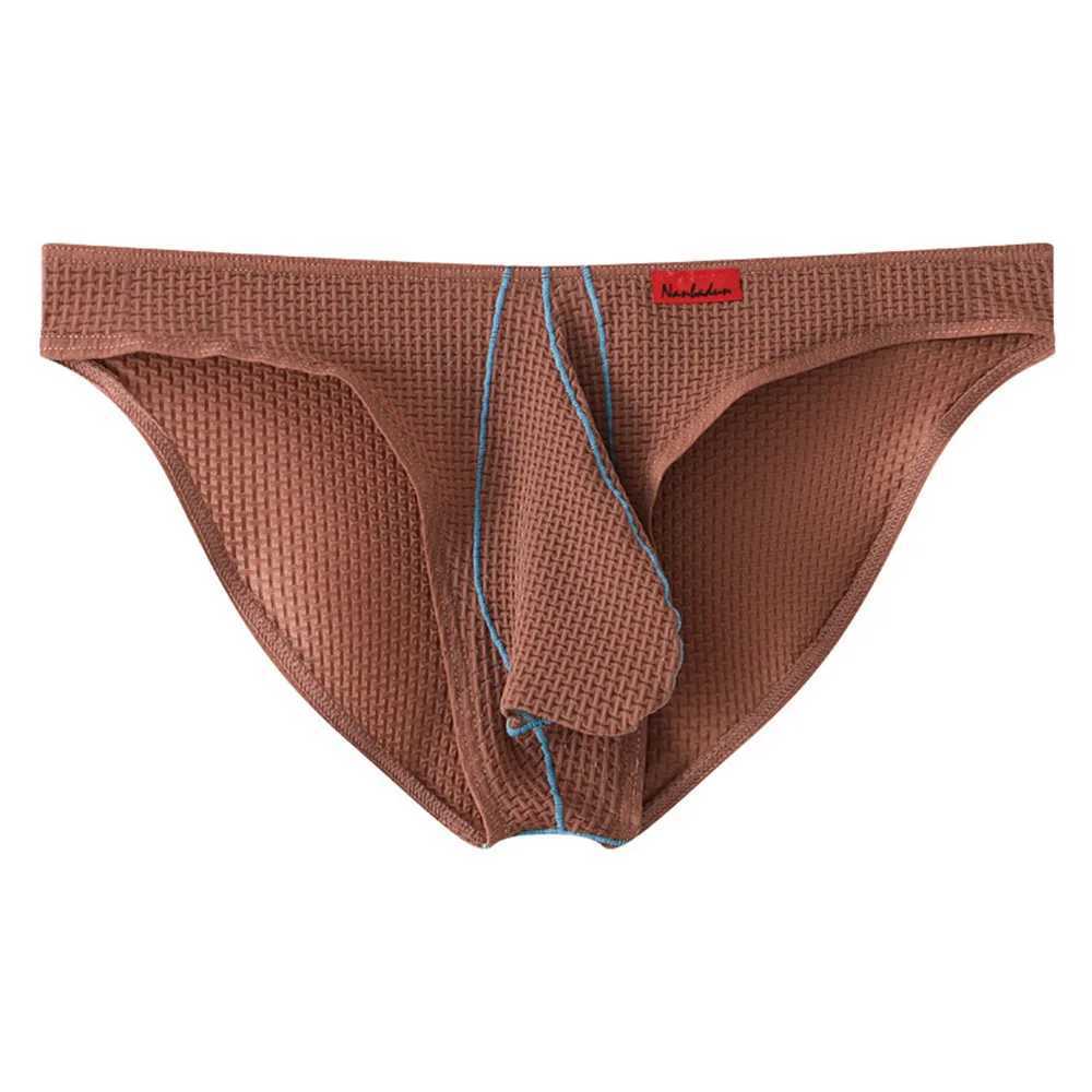 Mens Underwear U-shaped Conveyor Ice Silk Fabric Knitted Underwear Low Waist Underwear Sports Underwear M250424