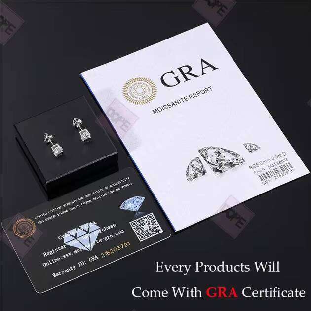 Elegant for Women 925 Silver Cluster Flower Shape Iced Blue VVS Moissanite Diamond Custom Stud Earrings