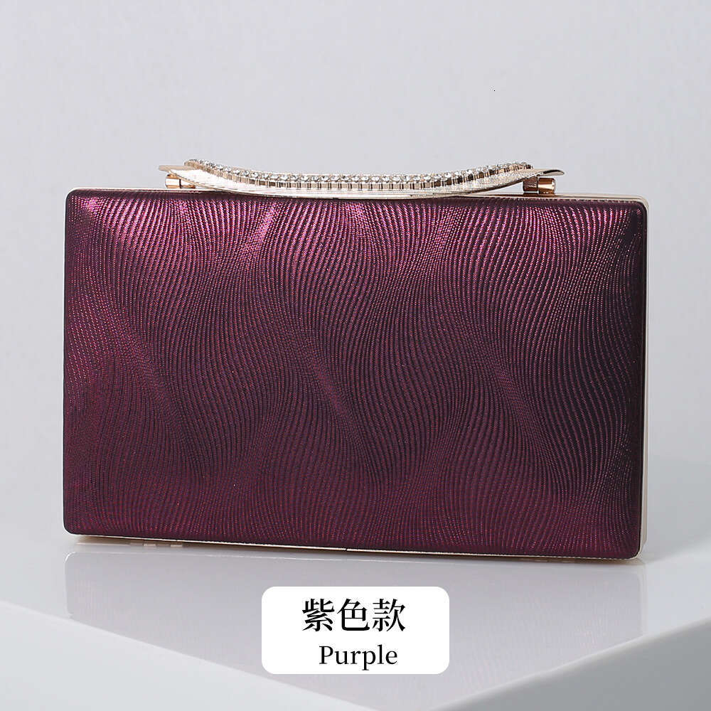Dinner Bag New Banquet Fashionable Shoulder Handheld Evening Dress Versatile Small Square Bag KQ