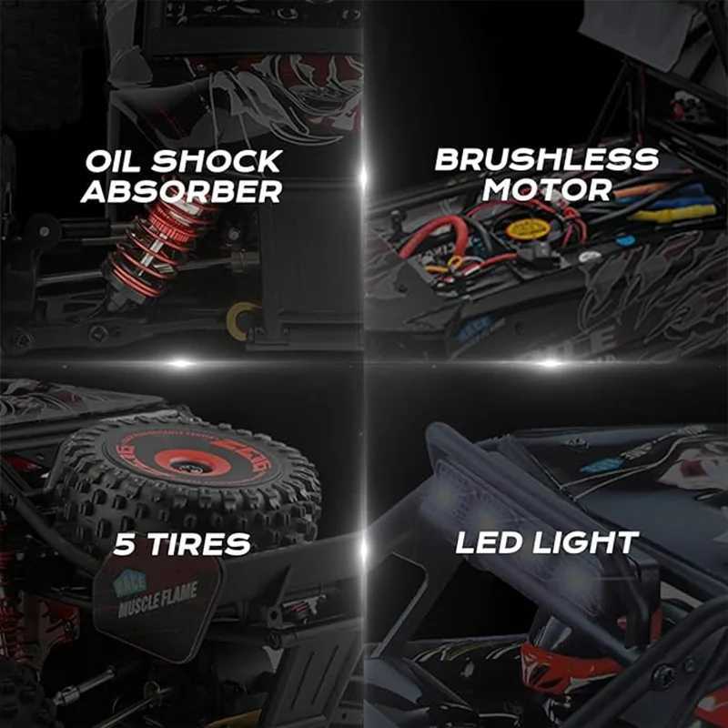 WLtoys 124016V2 Fast RC Car 1/12 Brushless RC Car with Independent ESC for Adults 75km/h Suitable for Outdoors and GiftsW251124