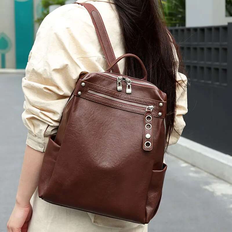 Designer Bag 2025 Women Backpack High Quality Genuine Leather Girls School Large Capacity Vintage Women's Bag Fashion Cowhide Backpacks Luxury Ba