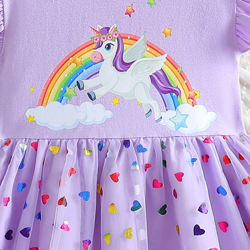 Disney children's designer clothing short-sleeved dress princess dress evening dress beach dress baby designer clothing children's clothing 