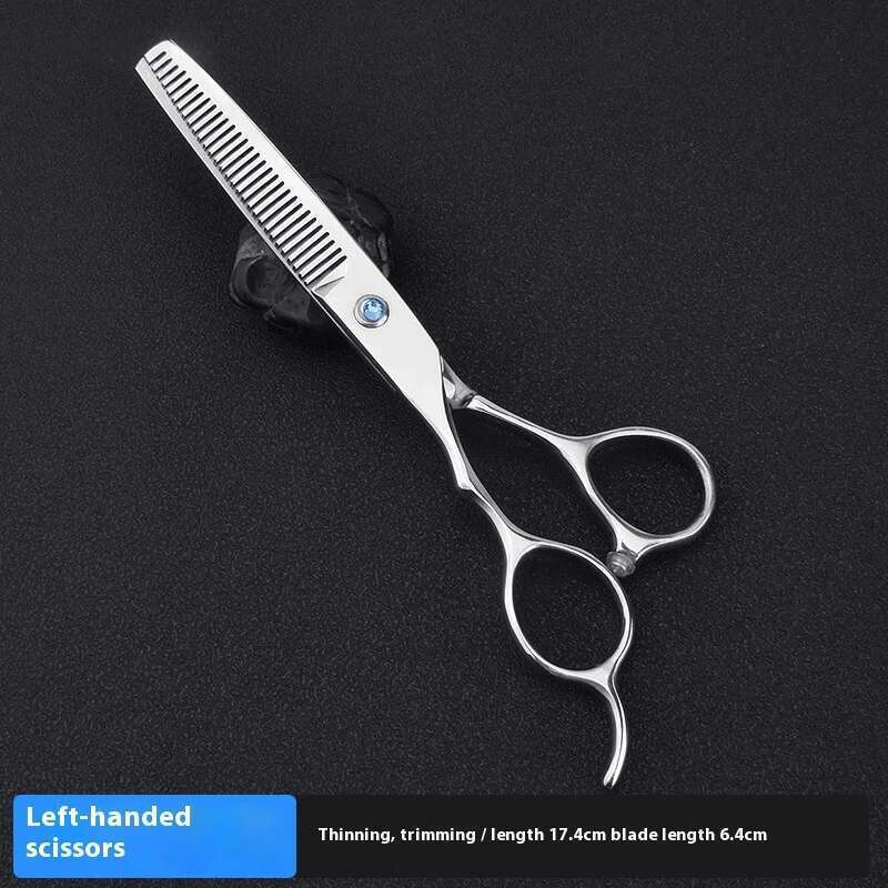 6.0-inch professional salon/home hairstylist, left-handed straight clipper, thin clipper, hairdressing scissors set