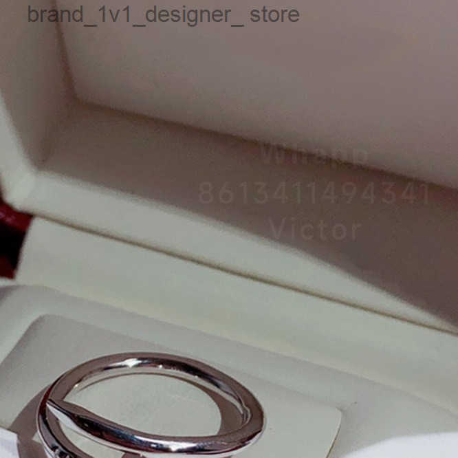Thin nail ring sterling silver hollow tube material outer layer gold-plated counter quty TOP S251115
