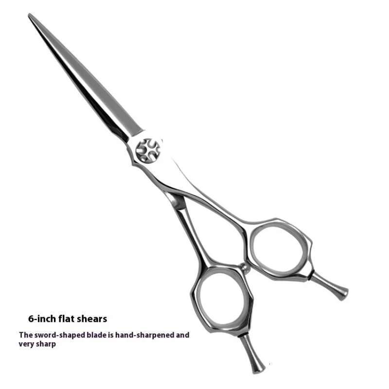Japan440C 6-Inch Salon Barber High-end Professional Hairdressing Straight Thinning Shear Hair Scissors