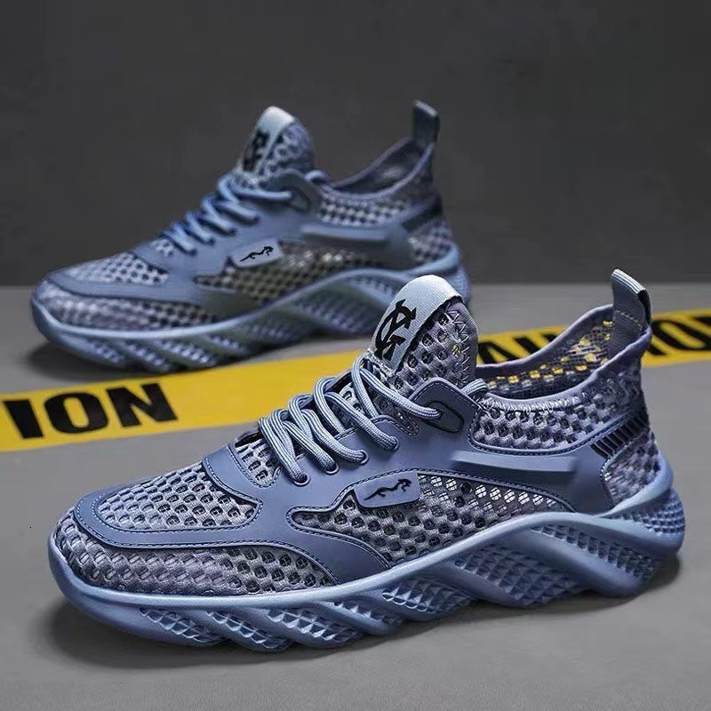 2025 New Sneakers for Men Breathable Hollow Mesh Sport Shoes Causal Running Shoes