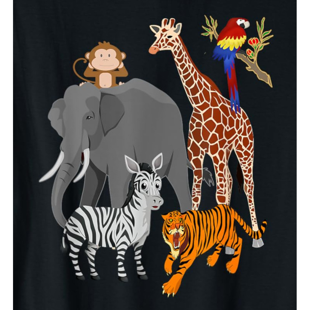 T shirt for Mens Zoo Animals Shirt Wildlife Birthday Party A Day At The Zoo Graphic Tee Casual Tops Clothes Short sleeve