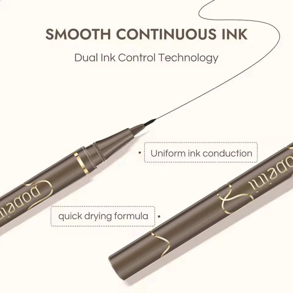 Ultra thin eyeliner is waterproof sweat proof durable and stain free Brown 250418