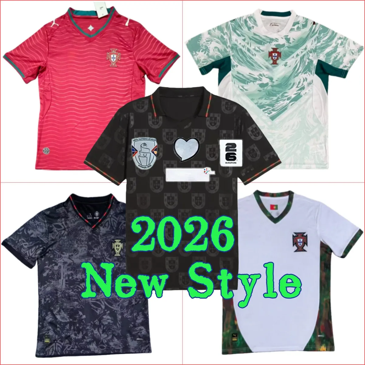 2026 Portugal Soccer Jerseys Portuguesa RoNalDo Jerseys JOAO FELIX BERNARDO B. FERNANDES PEPE 25/26 Portugal football shirt Team Men Kids kit