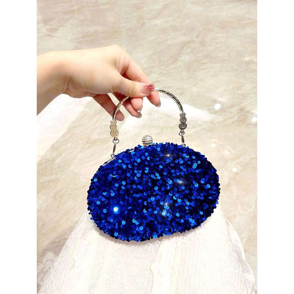 Light Luxury Sequin Dinner Bag, New High-End Hand-Held Dress, Fairy Crossbody Women's Small Bag