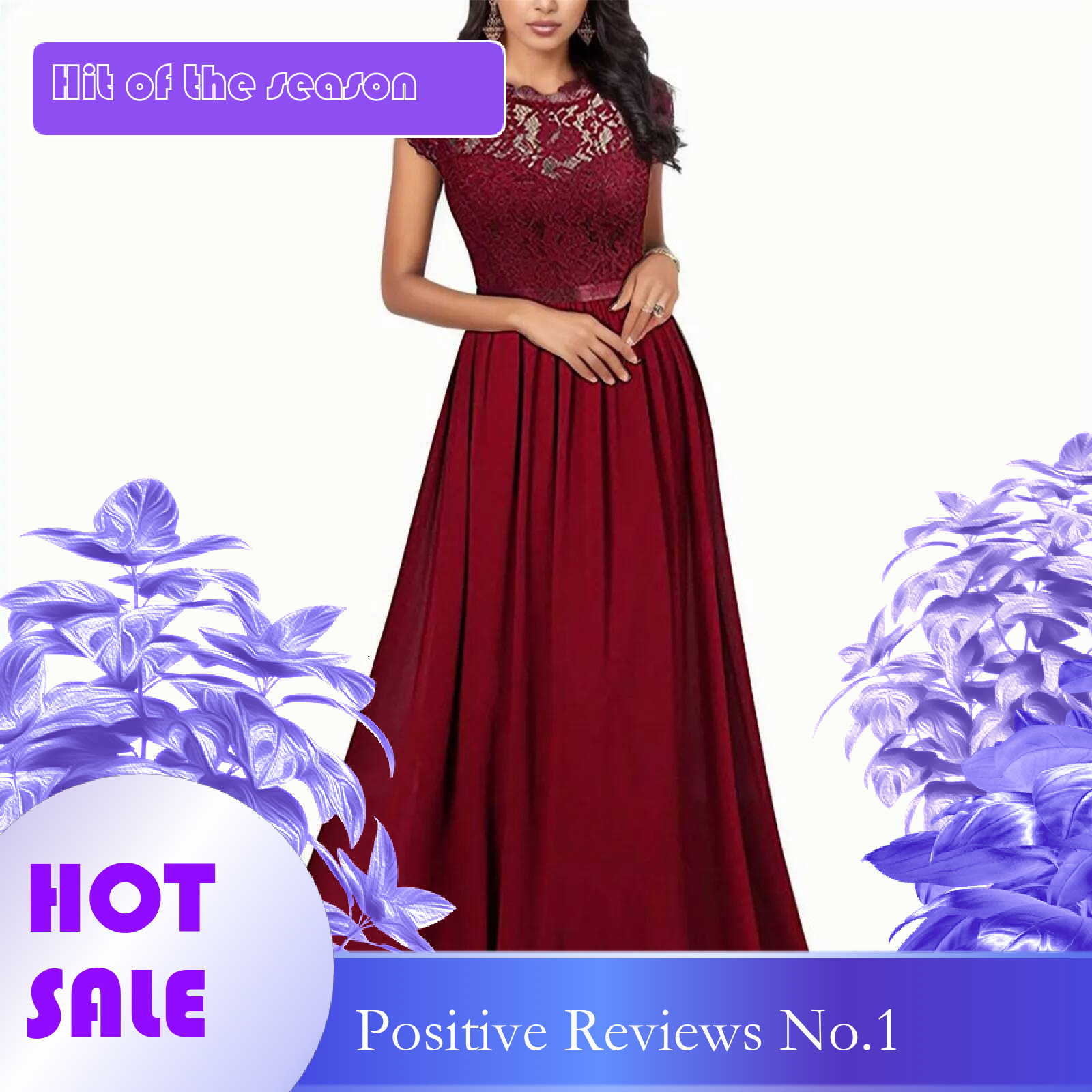 Dongdumaoyi New Women S Elegant Lace Long Dress A Line O Neck Sleeveless Floor Length Gown Evening Party Birthday Vestidos