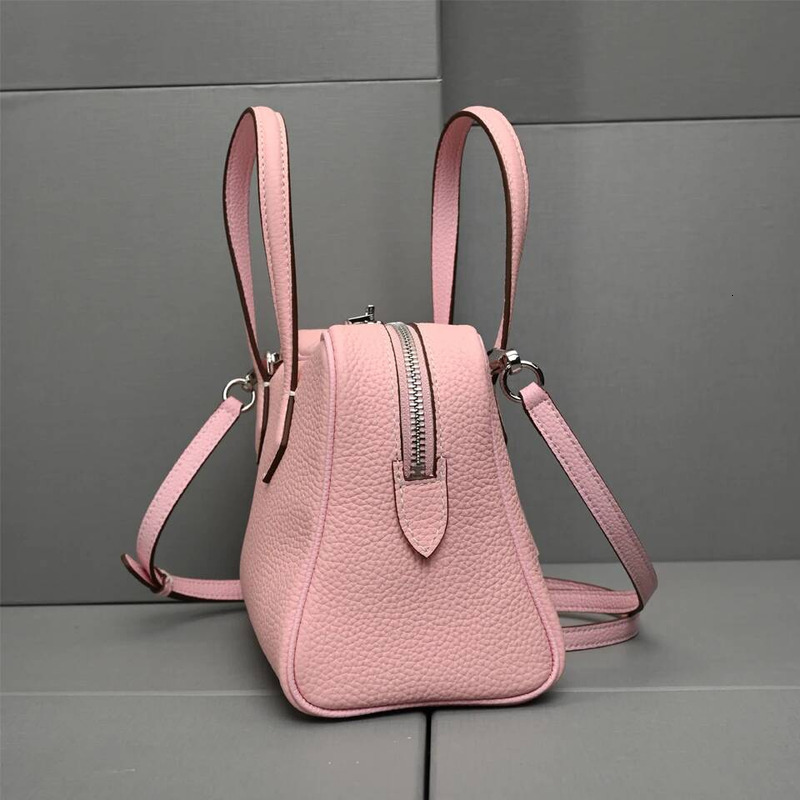Genuine Leather Handbag 25Cm Size Bowg Women's Top Layer Cowhide Pillow Shoulder Crossbody Bag Small Bags Designer Women Bag