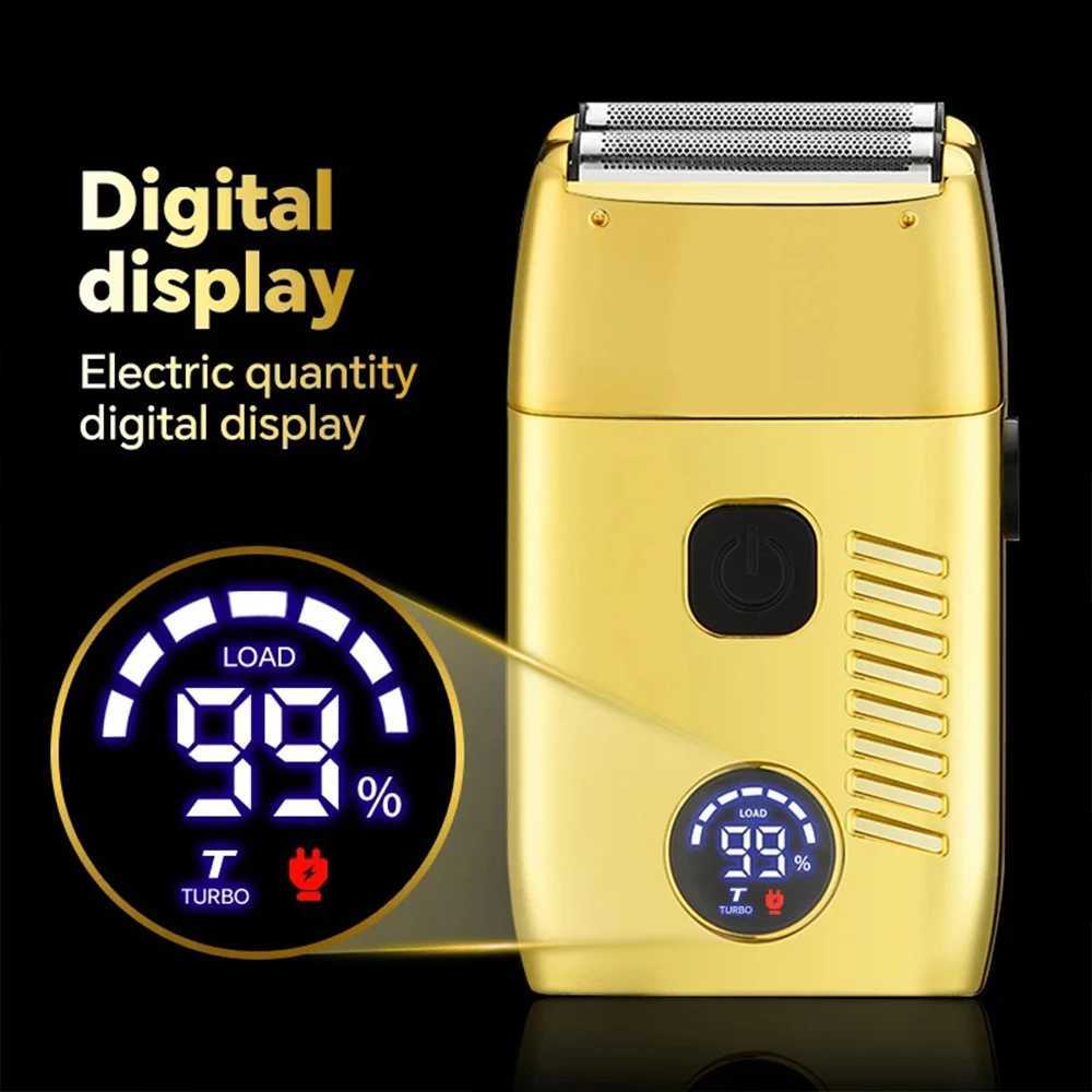Electric shaver with Double Foil and digital display Handheld Electric Razor for Travel Portable Cordless Close Face Shaver L251124