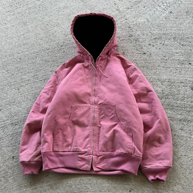 Men's Hoodies Retro Loose Hoodie A Pcs Oversized Pure Gray Watch-peeker Hole Breaking Sweatshirt Unisex Gothic Harajuku Casual Pullover