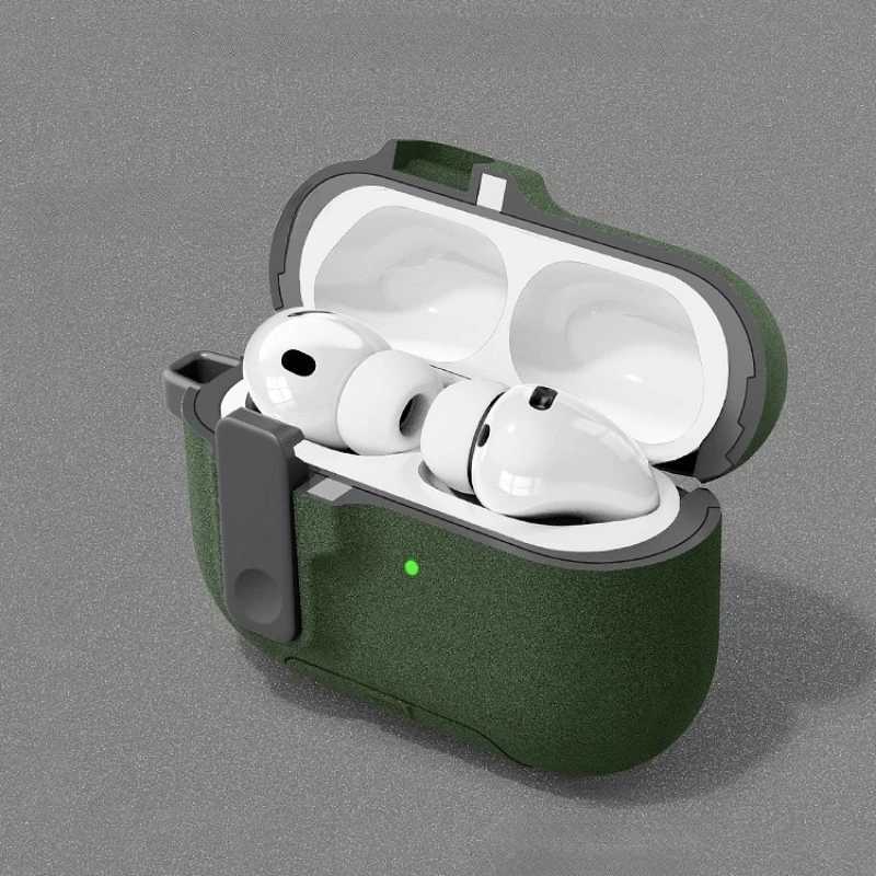 2025 Case For AirPods Pro 3 Magnetic Automatic Lock Cases Phone Stand Headphone Cover For AirPods Pro 3 Pro3 Fundas With Hook W251125