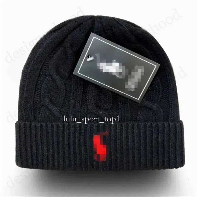 2025 Hot Sales High Quality Fashion Luxury Designer Polo Beanie Men Womens Bonnet Autumn Winter Knitted Hat Unisex Sports Skull Cap Warm Ralf Laure Hats Beanies 27b