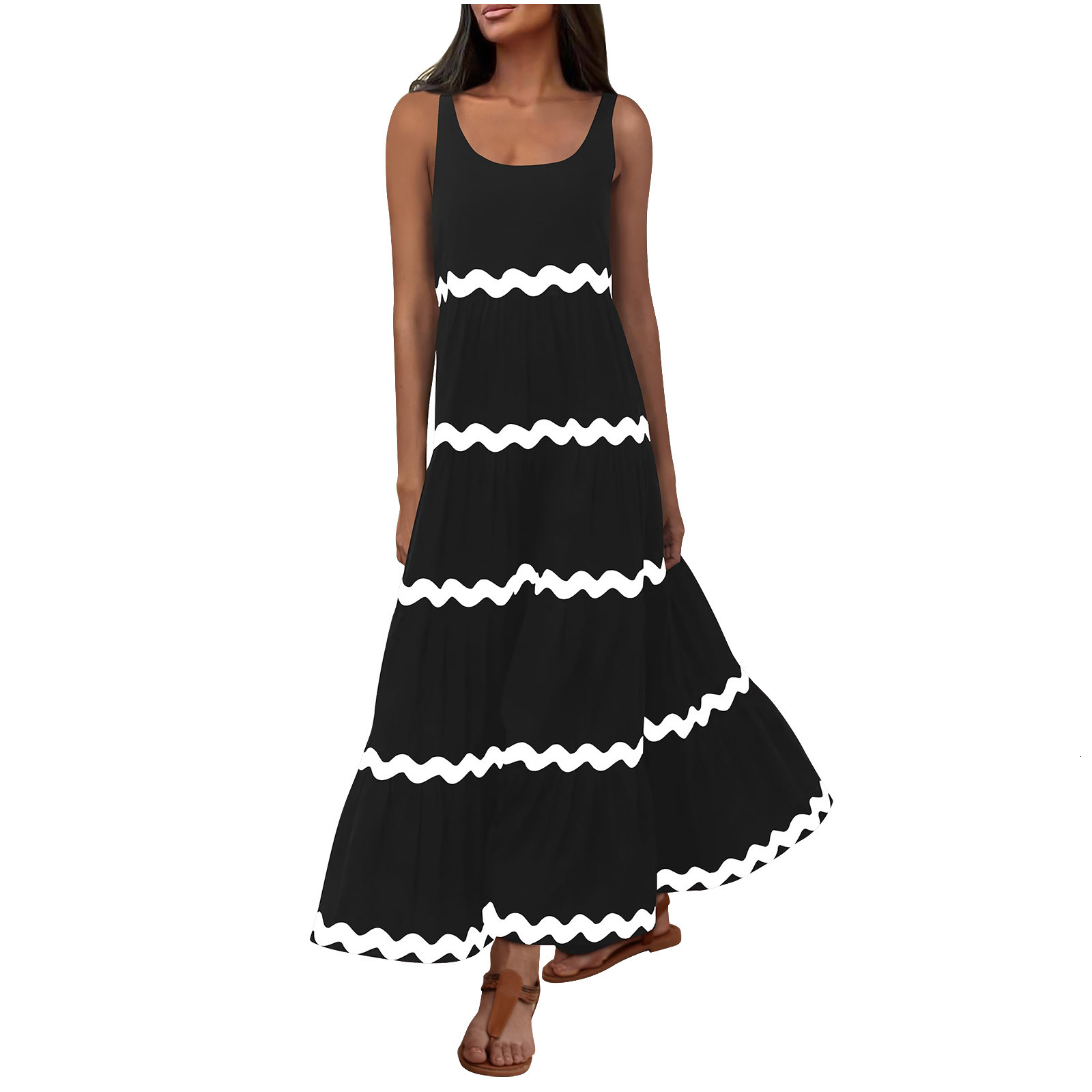 2024 Spring/Summer New Sleeveless Lace Dress Long Skirt for Women