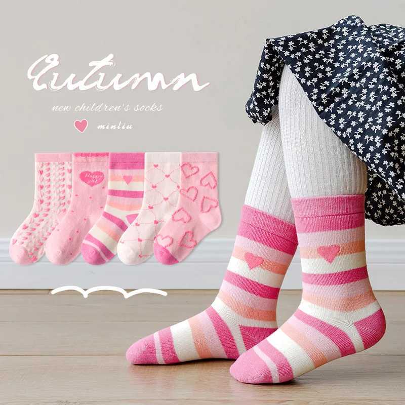 1-12Y Girls Socks Autumn Winter Socks Cotton Socks Kids Lolita Fancy Socks Twist Pattern G251124