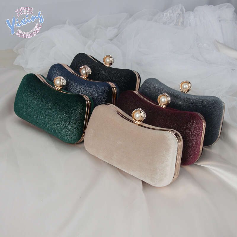 Dinner Bag New Velvet Gilded Evening Wear Pairing Wedding Celebrity Dinner Bag Cheongsam Dress Bag KQ