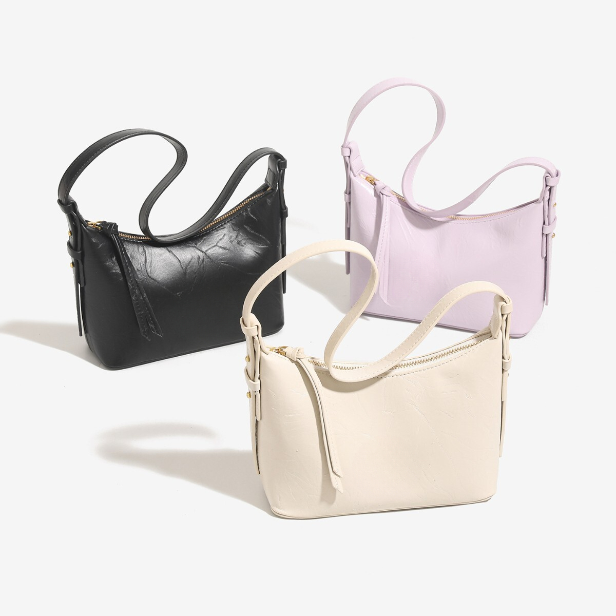 Designer's new Hobo cowhide armpit bag, fashionable handbag, crossbody bag