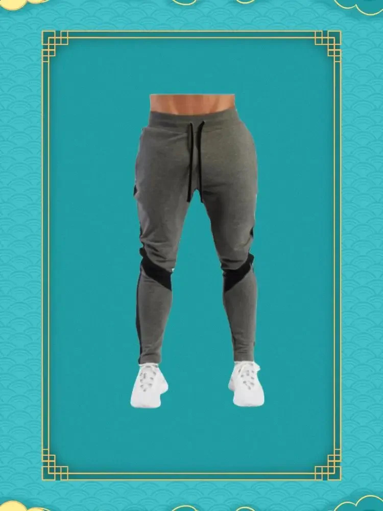 Mens Jogger Casual Pants Fitness Mens Sportswear Bottom Tight Pants Trouser Black Fitness Jogger Track Pants 250423