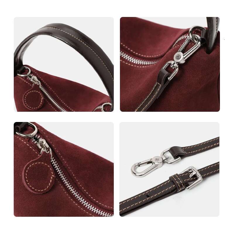 Designer Bag Leather Casual Small-Sized High-End Casual-Style Korean-Style Retro Crossbody Bag With Cowhide Material