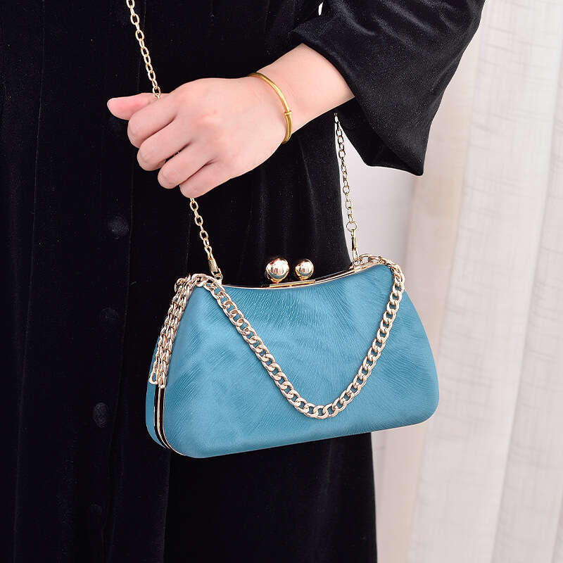 Dinner Bag Black PU Dinner Fashionable And Simple Hand Held Qipao Bag Chaozhou KQ