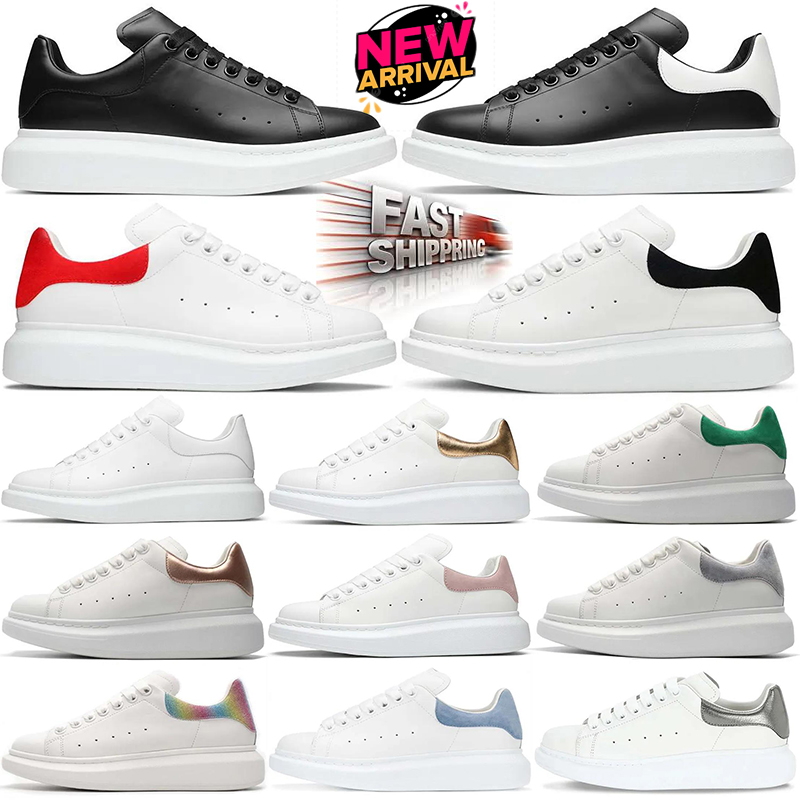 Designer Casual Platform Sneakers Men Women Leather Lace Up Shoes Fashion Suede Multicolour Sports White Pink Black Reflective Size 36-45