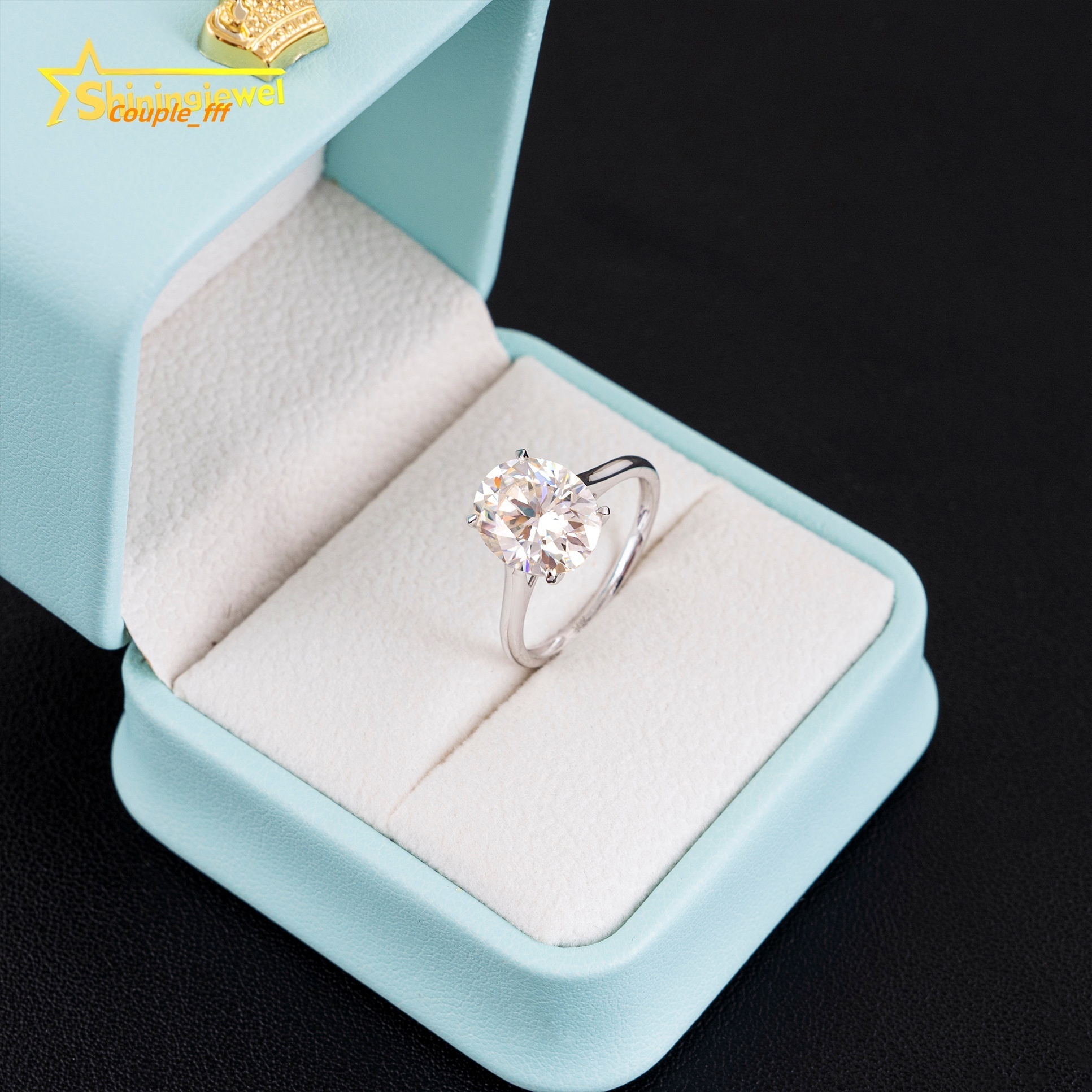 Fine Jewelry New Design Moissanite Diamond Ring 925 Silver VVS Moissanite Rings for Women