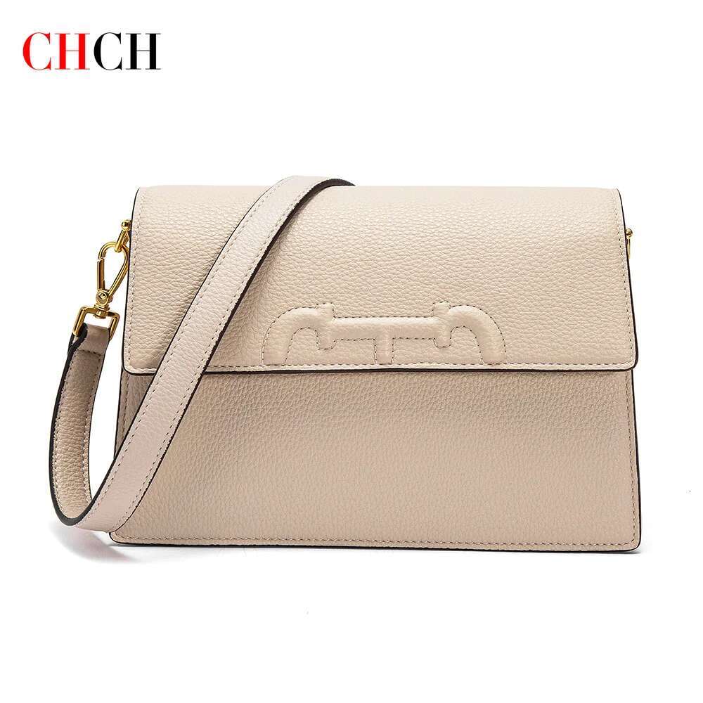 CHCH Women's Crossbody Autumn/Winter New Coffee Color Simple Organ Bag
