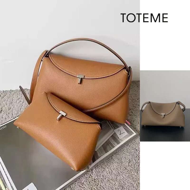 Designer Bag 2025 Nichetoteme Swedish Style Women's Crossbody High Quality Versatile Fashionable Light Commuter Bag Cow Leather Single Luxury Bag