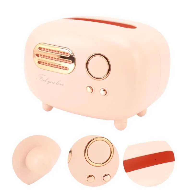 Vintage Radio Tissue Box Super Technology Retro Radio Tissue Box Plastic Multifunctional Beautiful for Bathroom for KitchenM251124