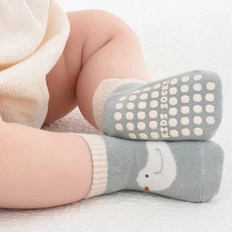 3Pairs/lot Kids Socks For Boys Girls Soft Cotton Print Baby Boy Toddler Socks Anti-slip Socks For Children Autumn Winter 0-5Year G251124