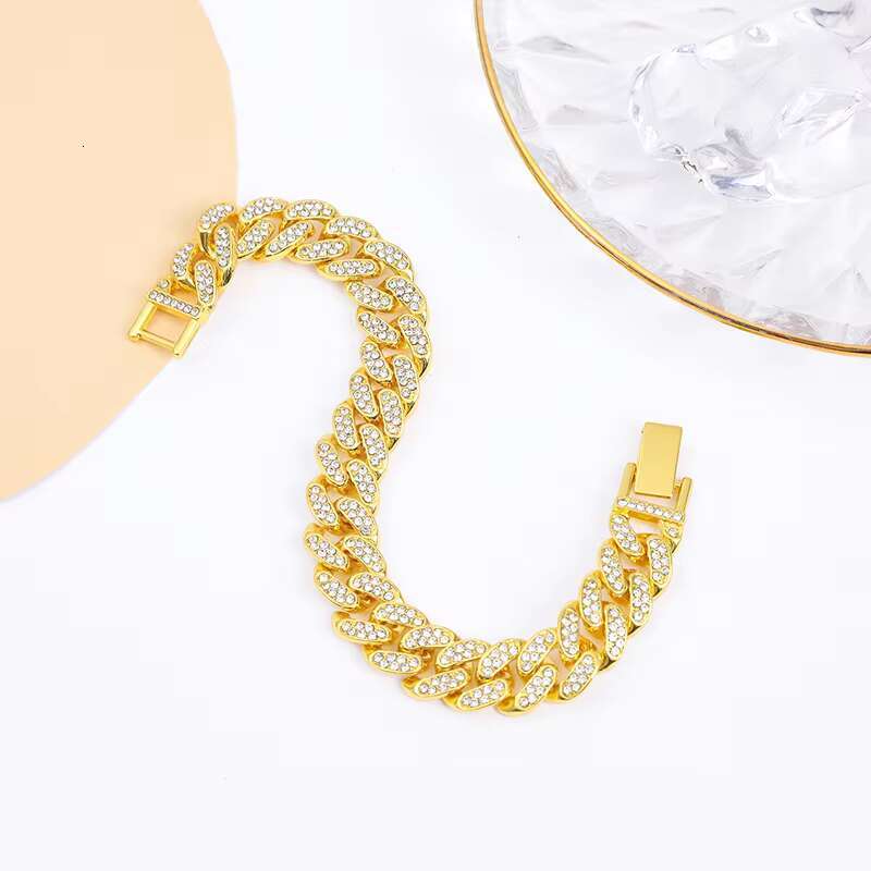 Hotsale Super Big Cuban Link Chain Luxury Hip Hop Jewelry Bracelet with Gold Plating Fashion Style Inspired by Miami Cuban Link