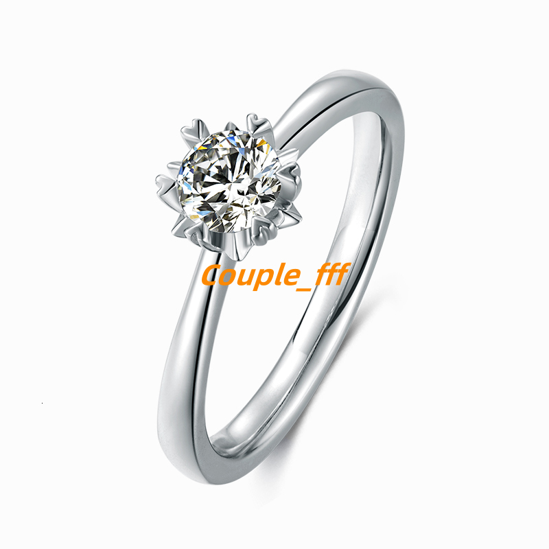 Custom Wedding Ladies 925 Sterling Silver Engagement GRA VVS 0.5ct Moissanite Ring Women Jewelry