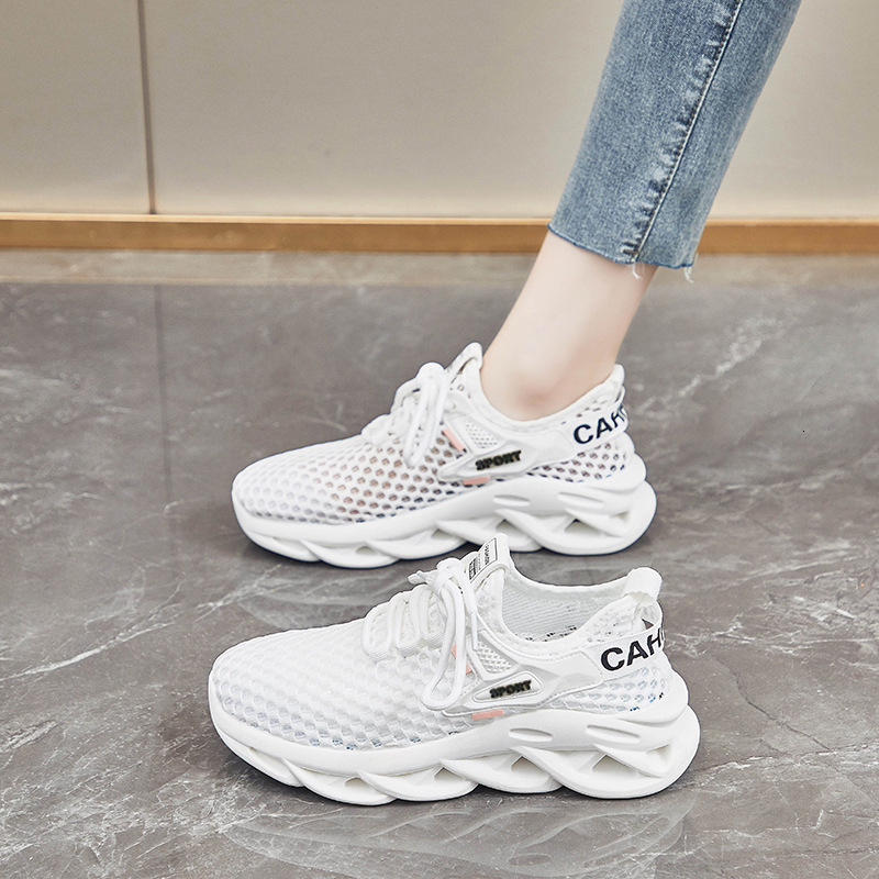 New Sports And Leisure Mesh Ultra Light One Foot Kick Dad Shoes Women S Thick Sole Ddmysaturn Ddmysaturn