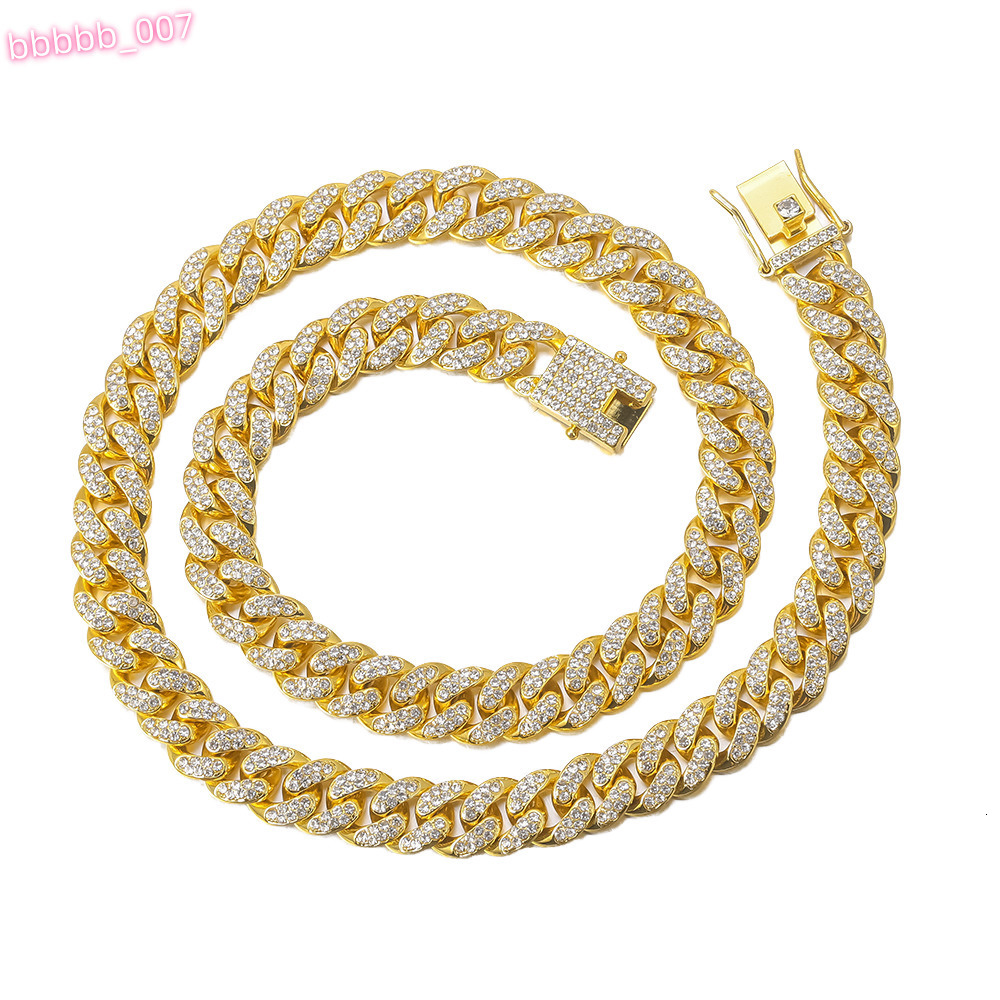 Hip Hop Cuban Chain 13mm Baguette Link Chain 925 Sterling Silver Necklace VVS Mossanite Necklace Iced Out Cuban Necklace for Men