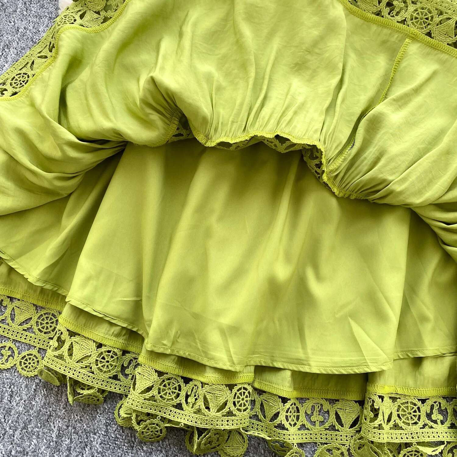 Hollow Out Midi Dresses Shirt Women Summer Holiday Elegant Single Breasted Button Lace Belt Embroidery Party Long Vestido