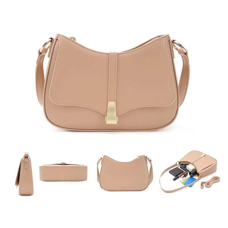 Matte Napa Pattern Niche Fashion Retro Shoulder Fashionable French Stick Armpit Bag Women's Handbag