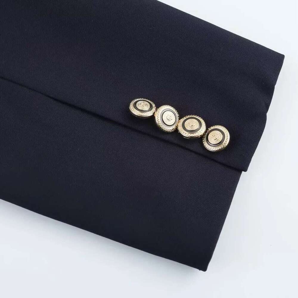 Designer Clothes ZBZA Women's Oversized Jacket Lapel Long Sleeve Double Breasted Front Pocket Blazer Spring And Summer New Casual Chic Outerwear