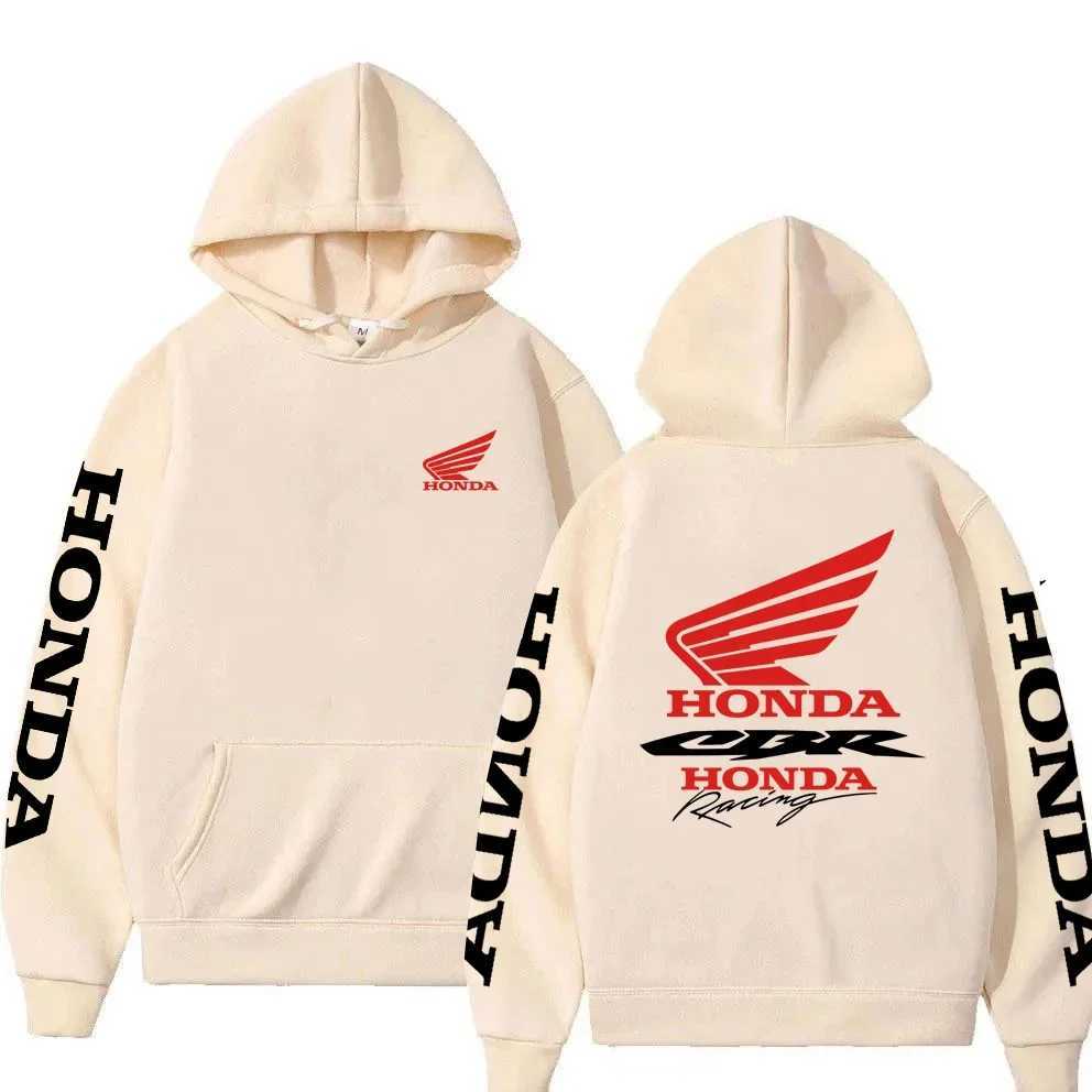 New Autumn/Winter Honda CBR Motorcycle Mens Black Hoodie Fashionable Mens Sweatshirt Womens Street Style Pullover M251124
