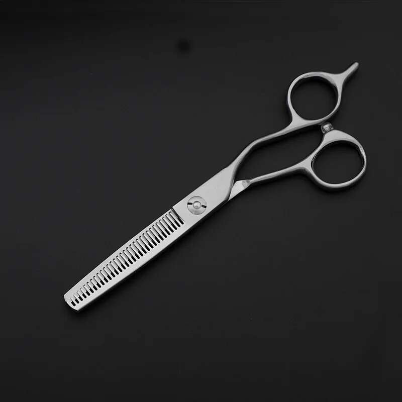 Professional 6-inch Semi-Matte Thinning Shears for Home & Salon Use - High-Quality Japanese 440C Steel