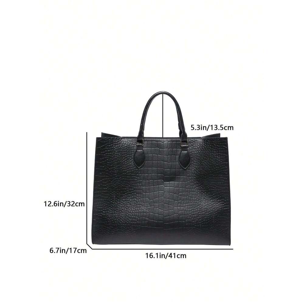 Luxury Designer Fashion Trend Snake Print Four Seasons Tote Versatile Travel Oversized Business Shopping Portable Women's Shoulder Bag