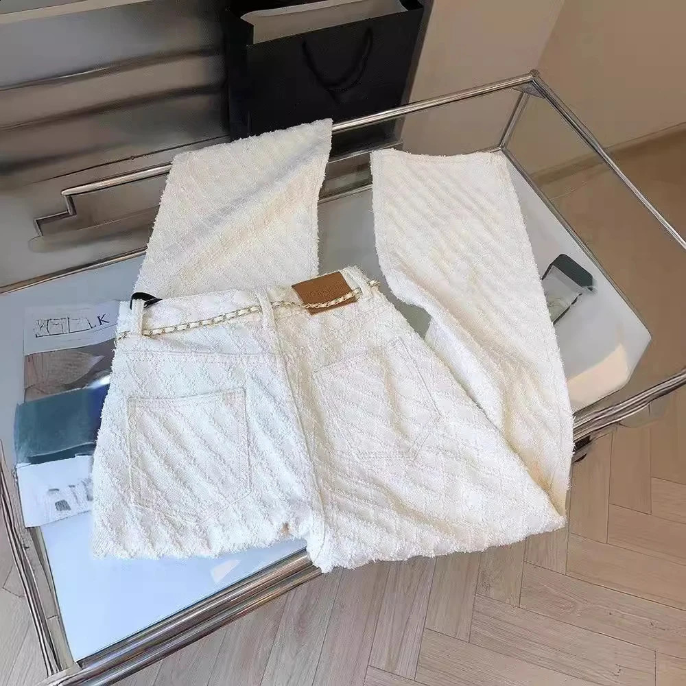 White plain straight loose pants womens spring and autumn fashion jeans high waist wide leg full set mens jeans 250422