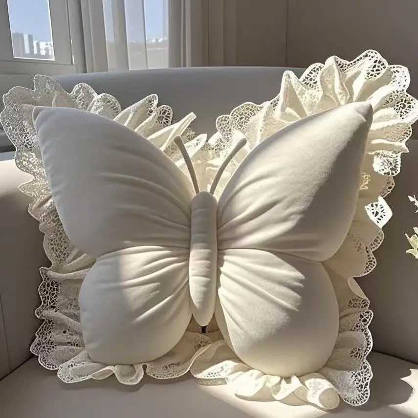 Princess Butterfly Office Pillow Living Room Bow Bedroom Car Sofa Cushion Home New Pillow Room G251124